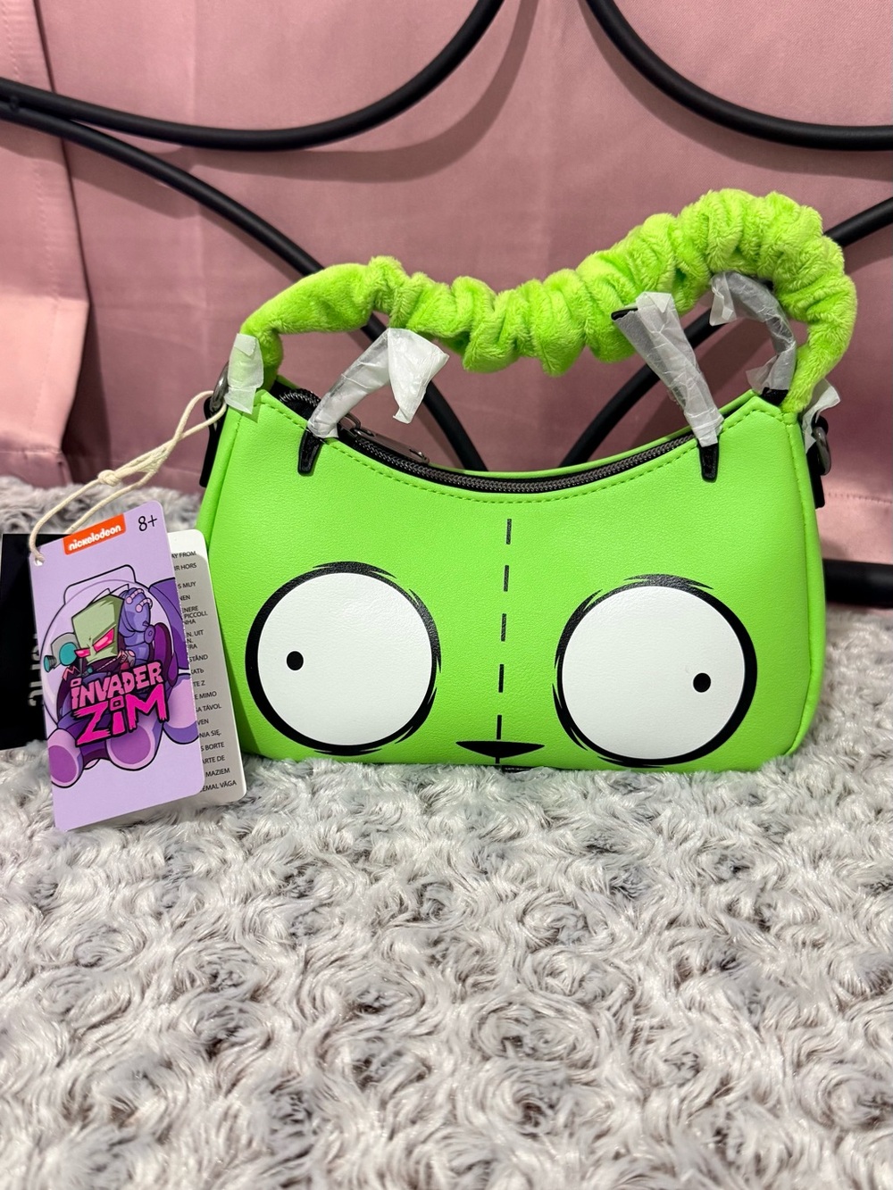 Nickelodeon Neon Green Invader Zim Gir Strap Shoulder Bag